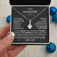 To My Daughter - Love Pendant necklace