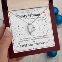 To my Woman - Heart Necklace