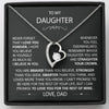 To My Daughter - Love Heart necklace