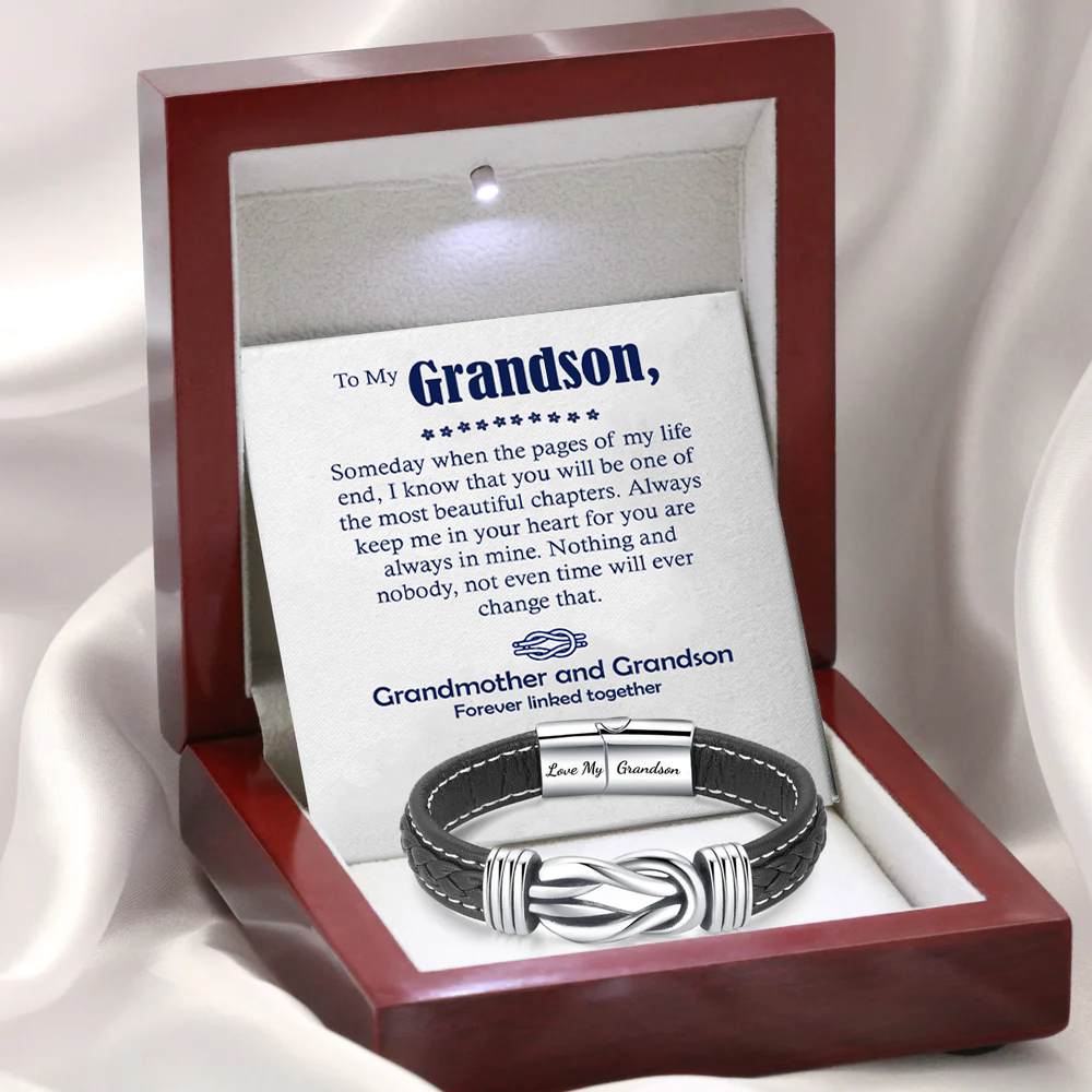 Grandmother and Grandson Forever Linked Together - bracelet