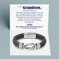 Grandmother and Grandson Forever Linked Together - bracelet