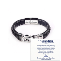 Grandmother and Grandson Forever Linked Together - bracelet